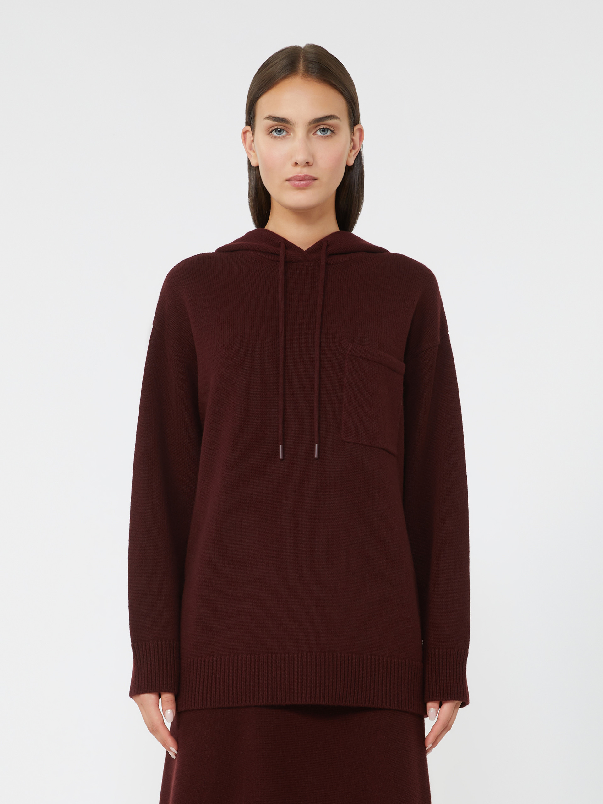 LIANA Wool and cashmere hooded sweatshirt - 3