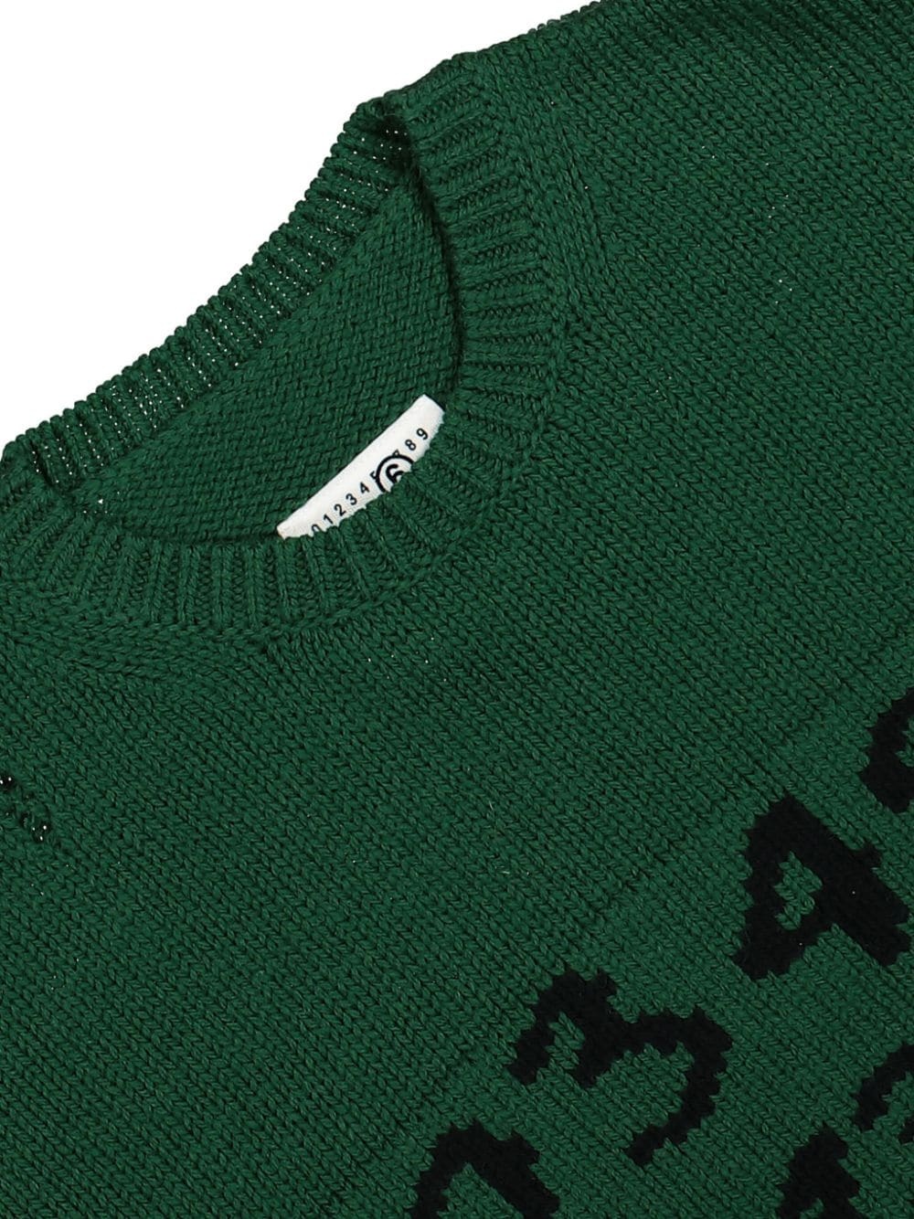 intarsia-knit logo jumper - 3