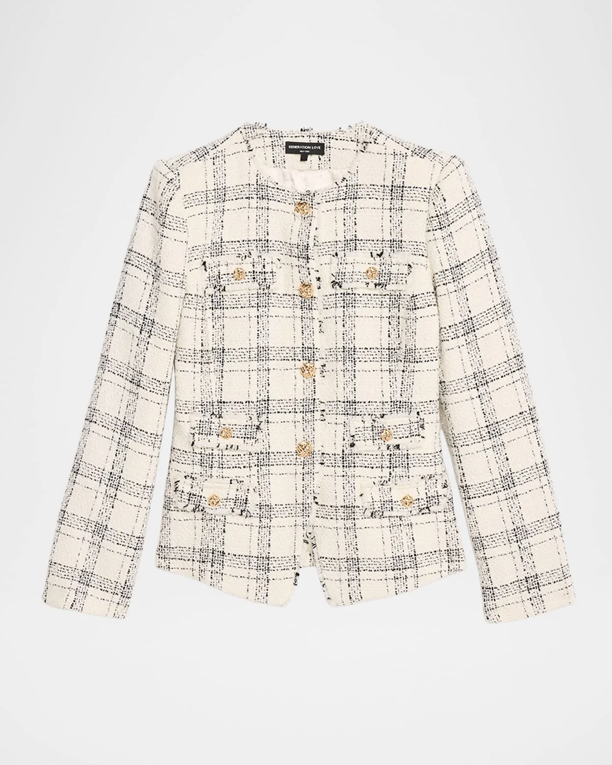 Havana Windowpane Tweed Jacket - 1