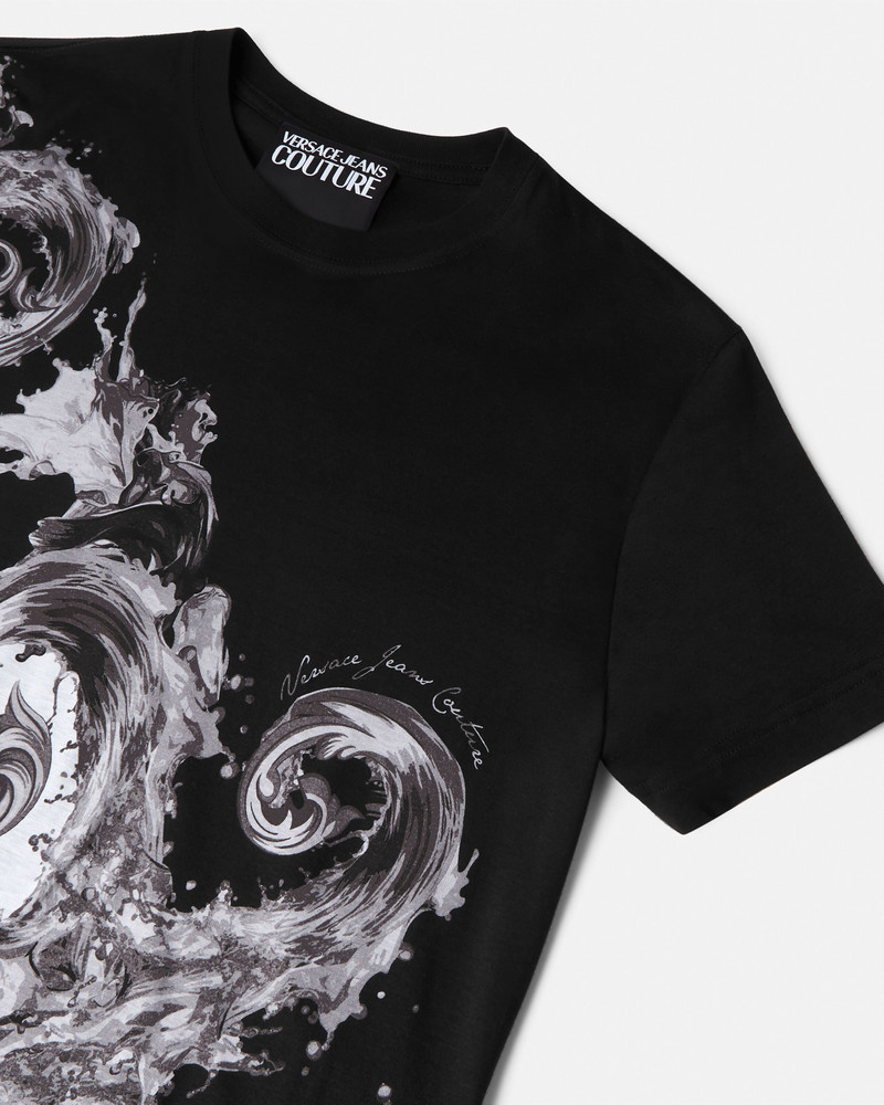 VERSACE JEANS COUTURE Printed Cotton-Jersey T-Shirt outlook