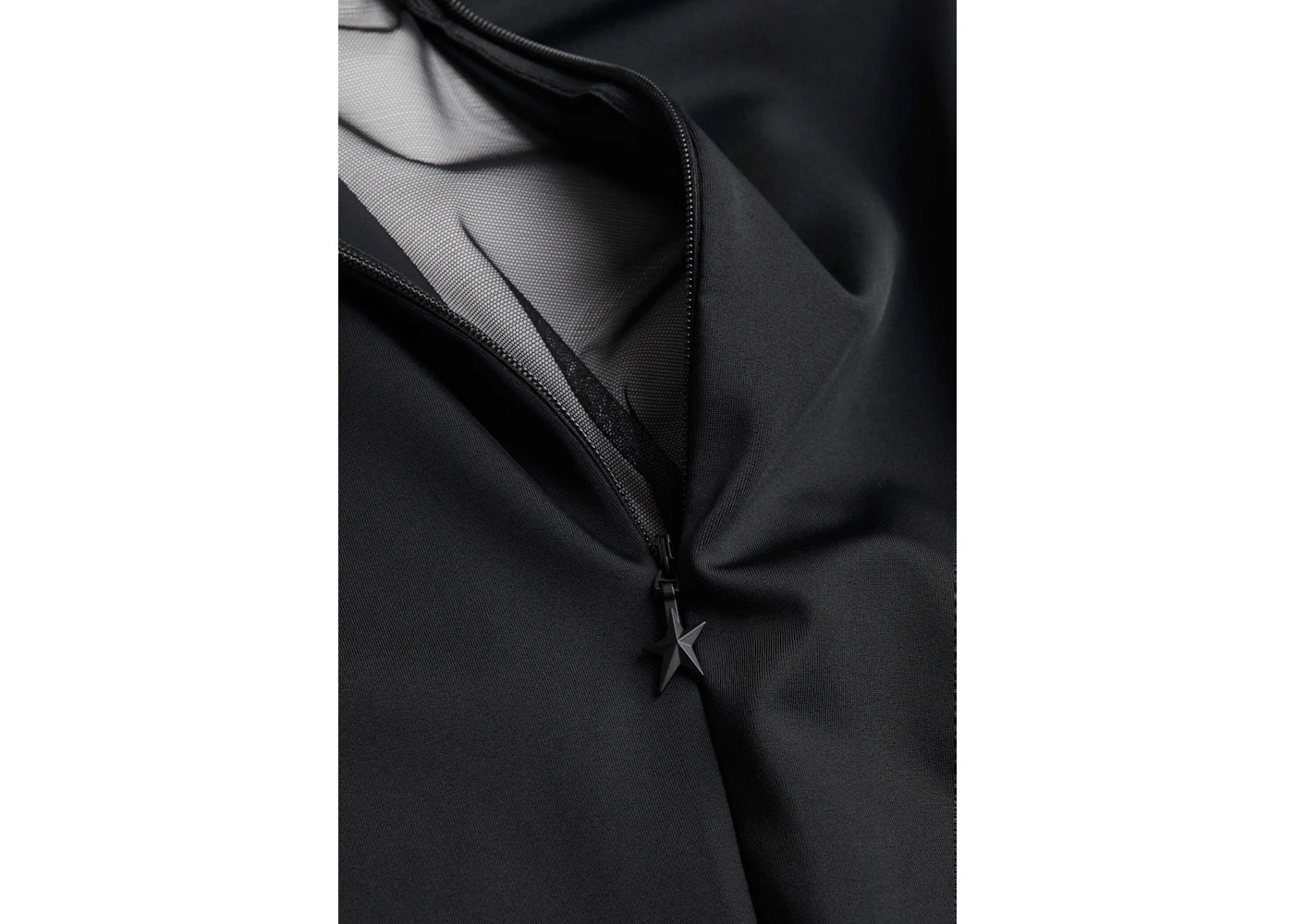 Mugler H&M Mesh-Paneled Mini Dress Black - 2