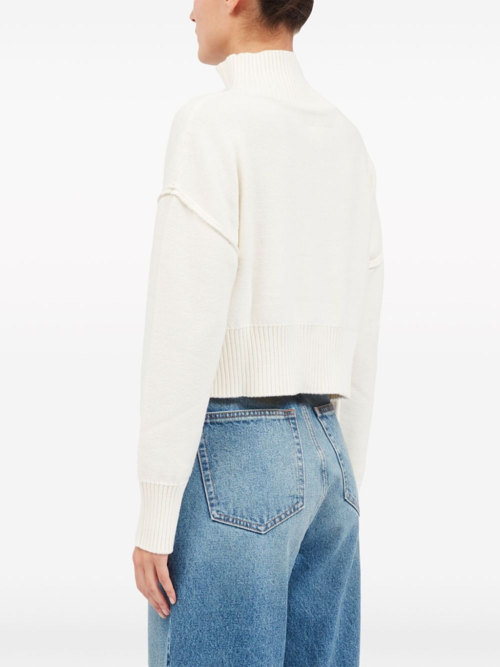 high-neck cut-out jumper - 5