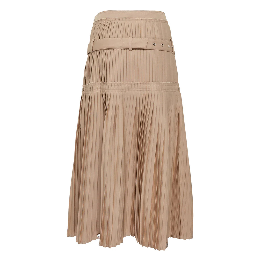 Pleated Overturn Skirt - 2