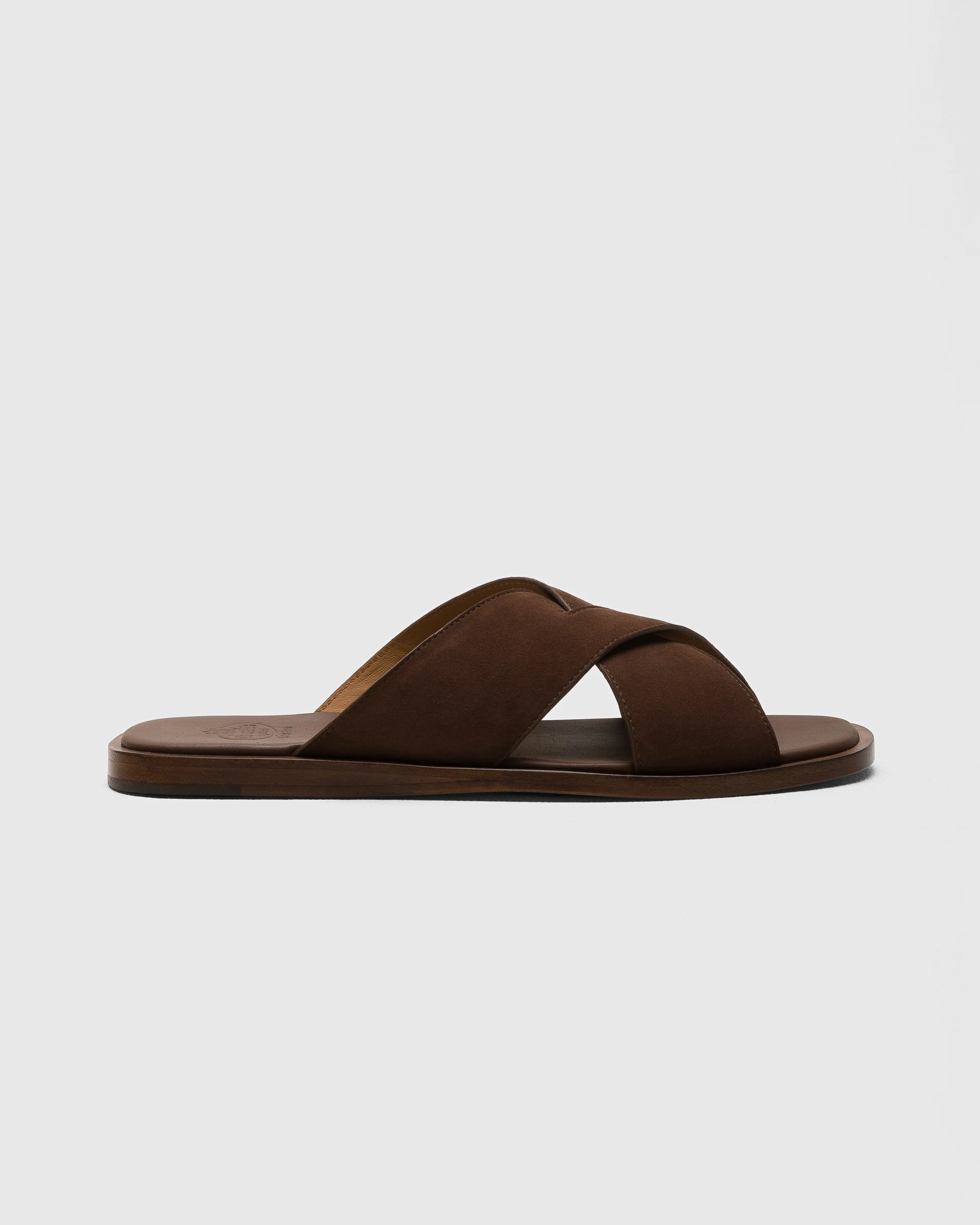 Suede Crisscross Sandal - 1