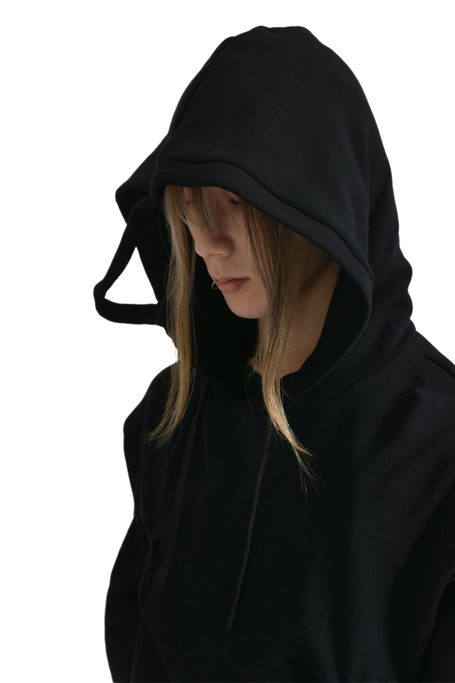 MULTI RIVET HOODIE / BLK - 5