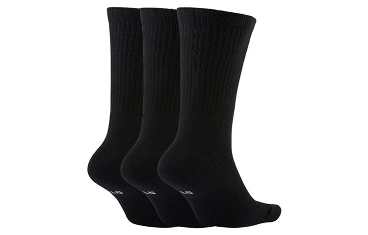Nike Everyday Crew Basketball Sports 3-pack Quick-drying Mid-calf Length Sock Black DA2123-010 - 2