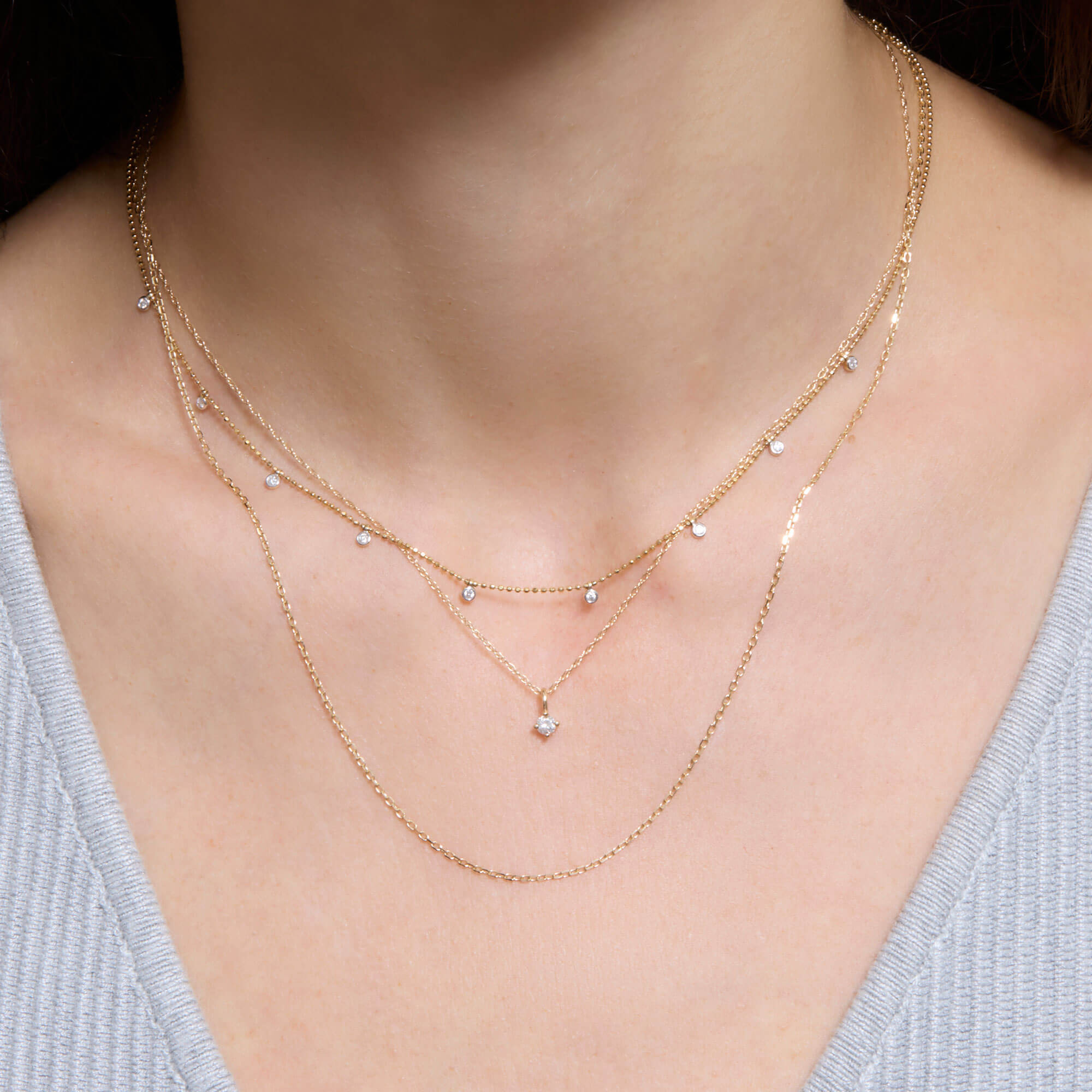 Tiny Diamond Choker - 5