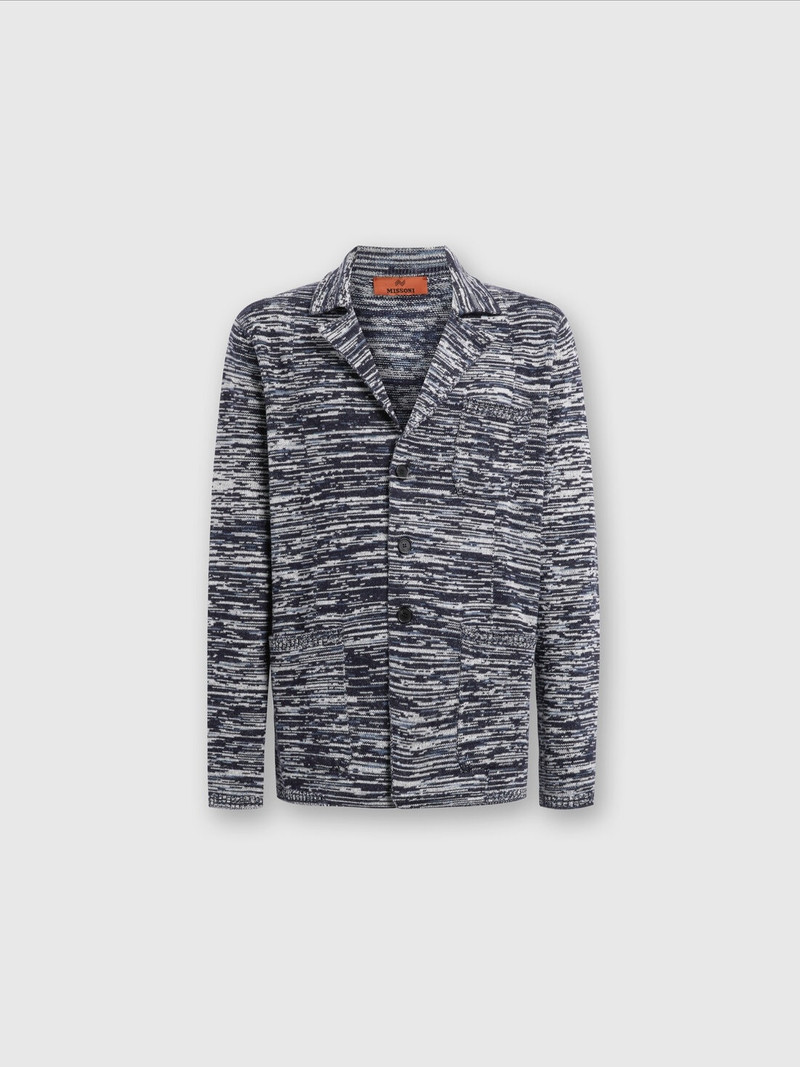 Deconstructed mélange cashmere blazer 1