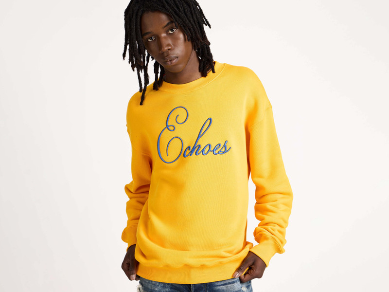 MENS ECHOES SWEATSHIRT IN GOLD 4