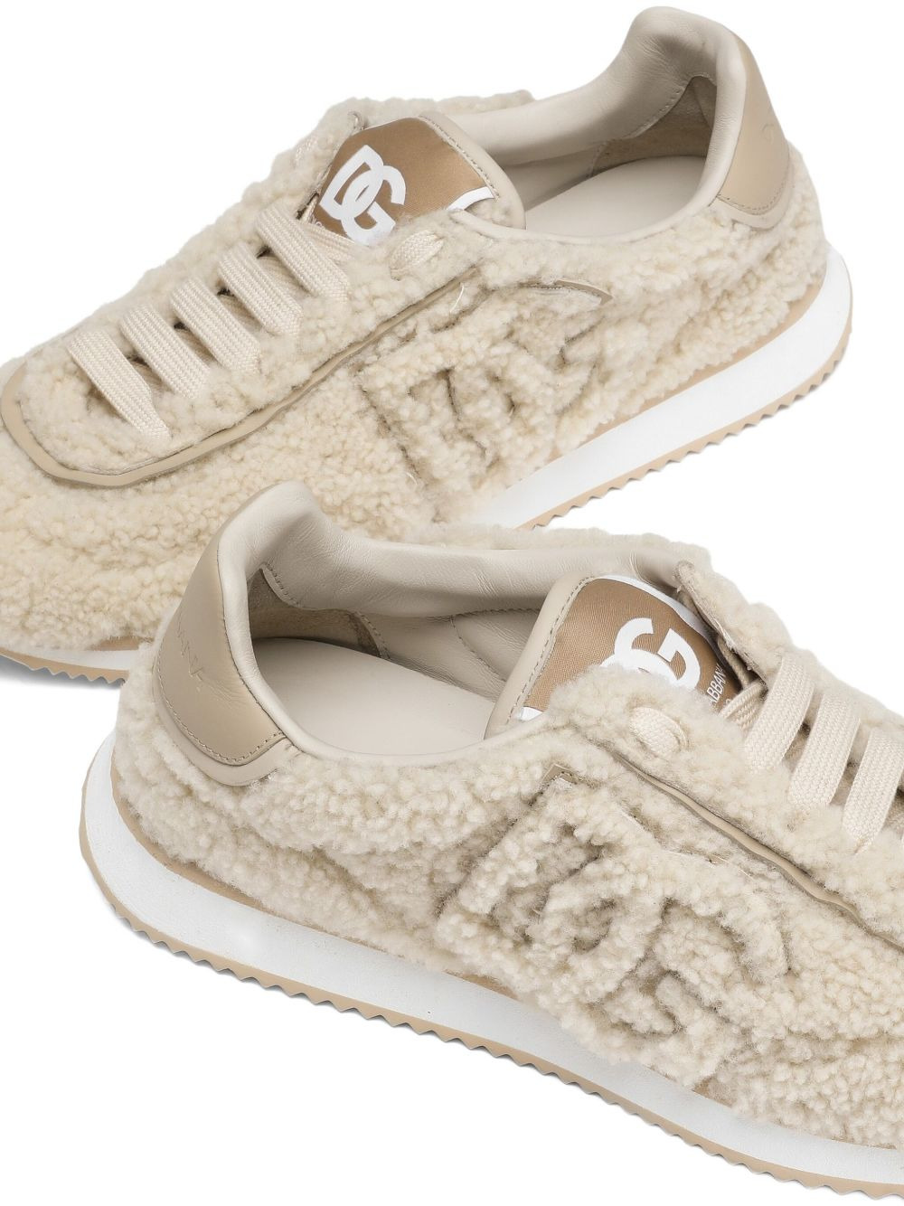 DG shearling sneakers - 4
