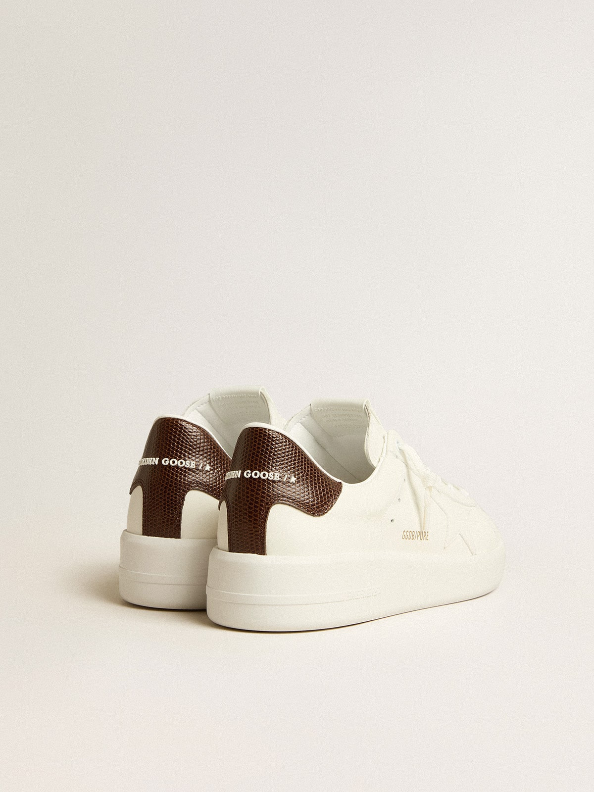 Purestar with white star and burgundy lizard-print heel tab - 4