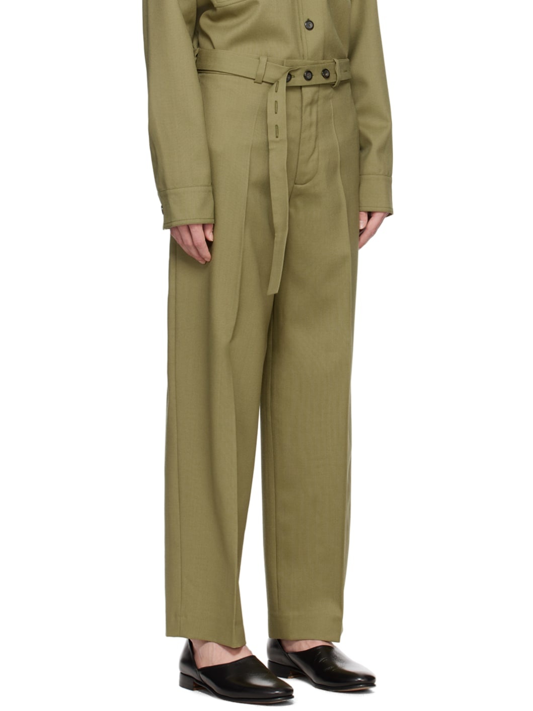 Green Belted Trousers - 2