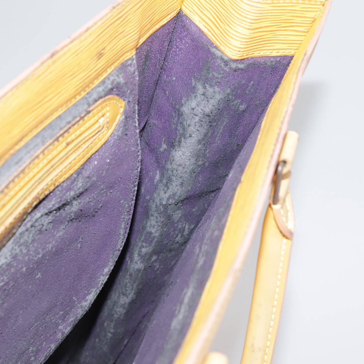 LOUIS VUITTON Epi Sac Plat Hand Bag Yellow M52079 - 15