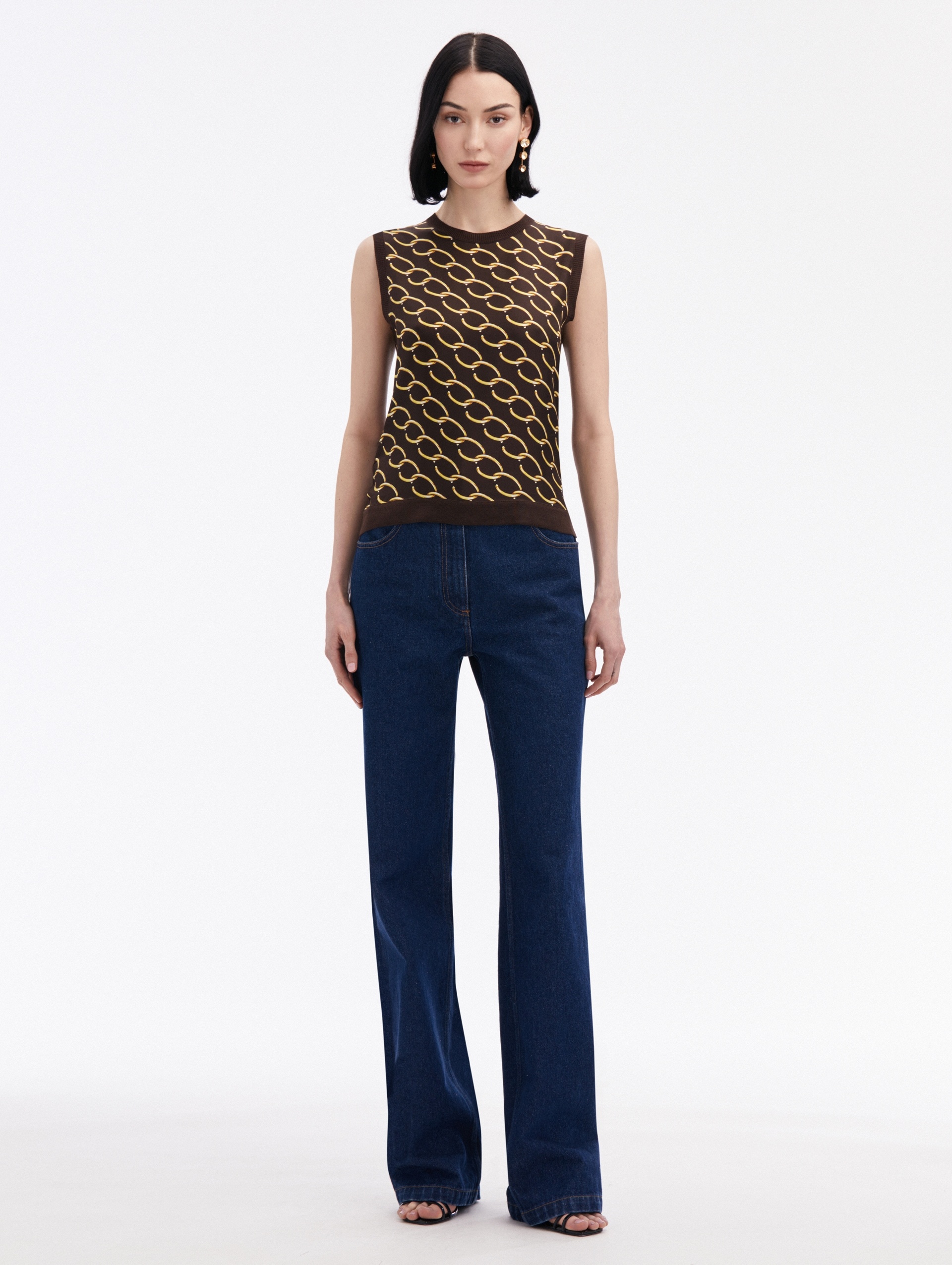 OSCAR CHAIN-LINK INSET TANK - 2