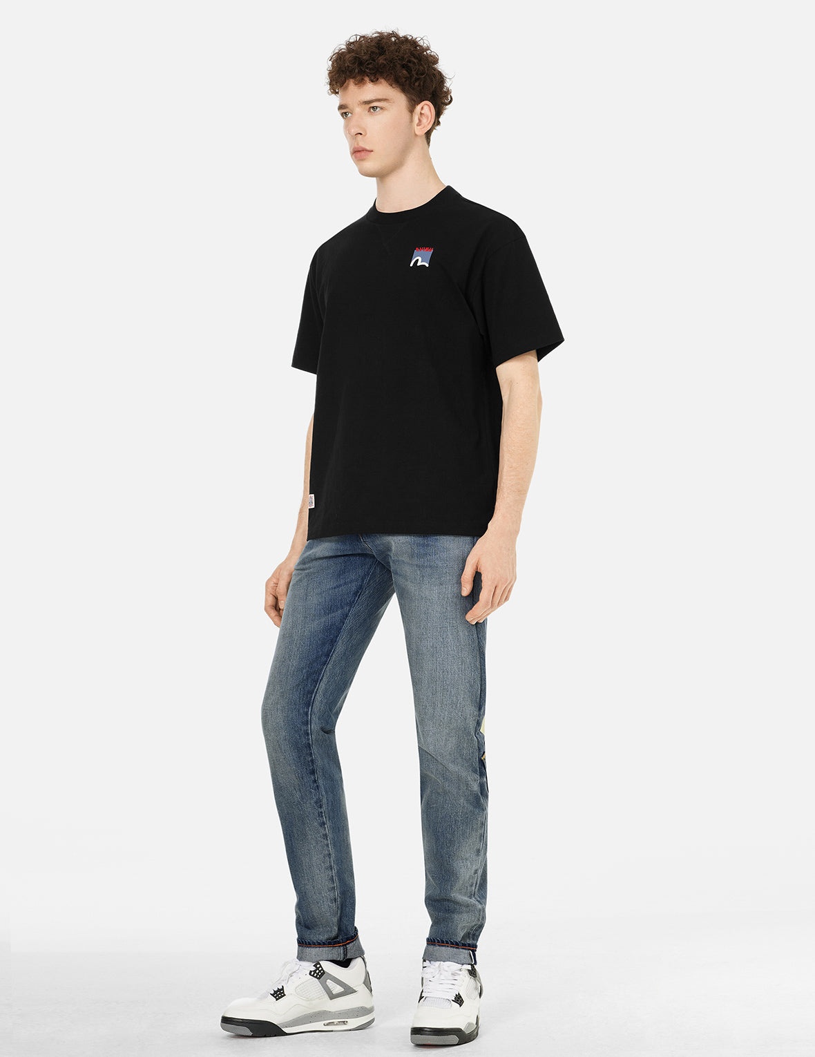 White Seagull Daicock Print Carrot Fit Jeans #2017 - 3