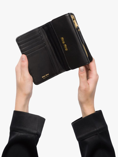 Miu Miu matelassé wallet outlook