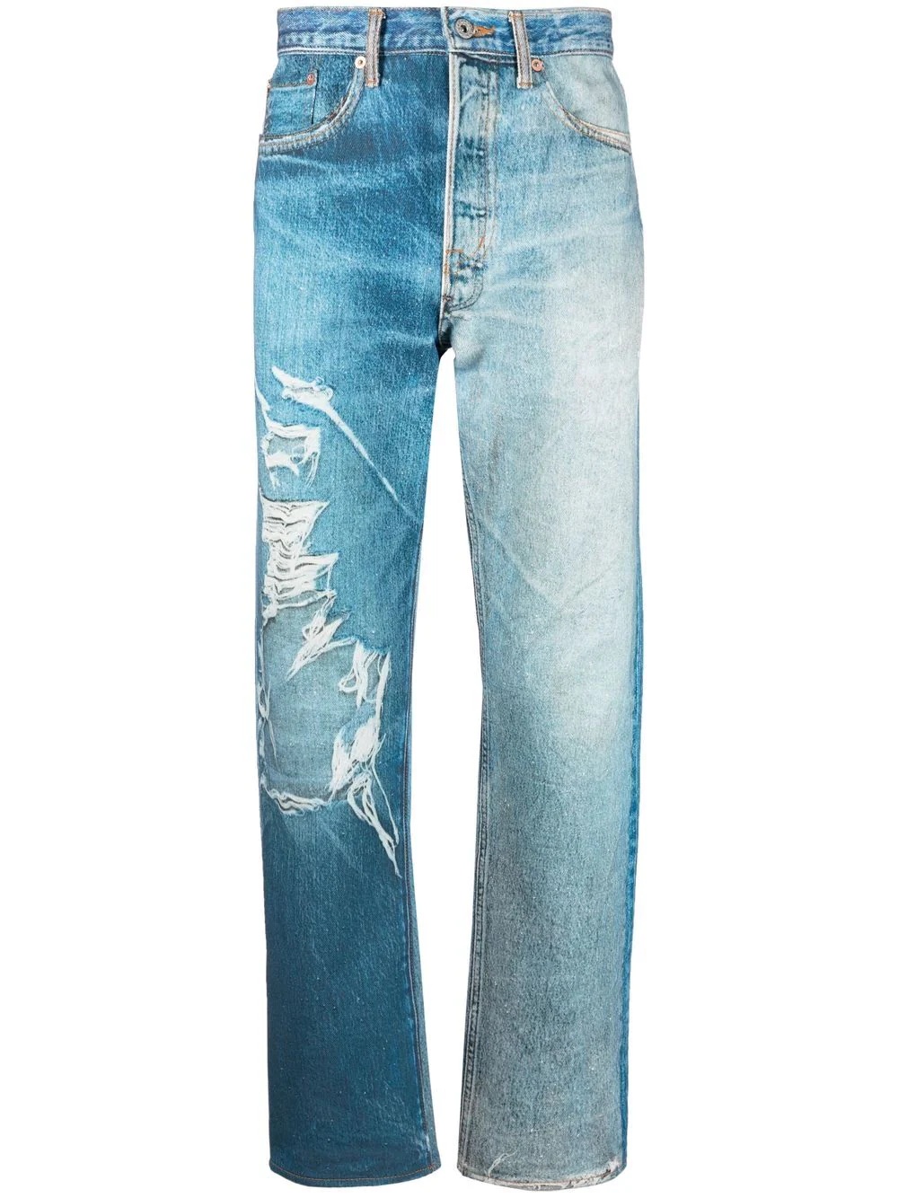 ripped-detail denim jeans - 1