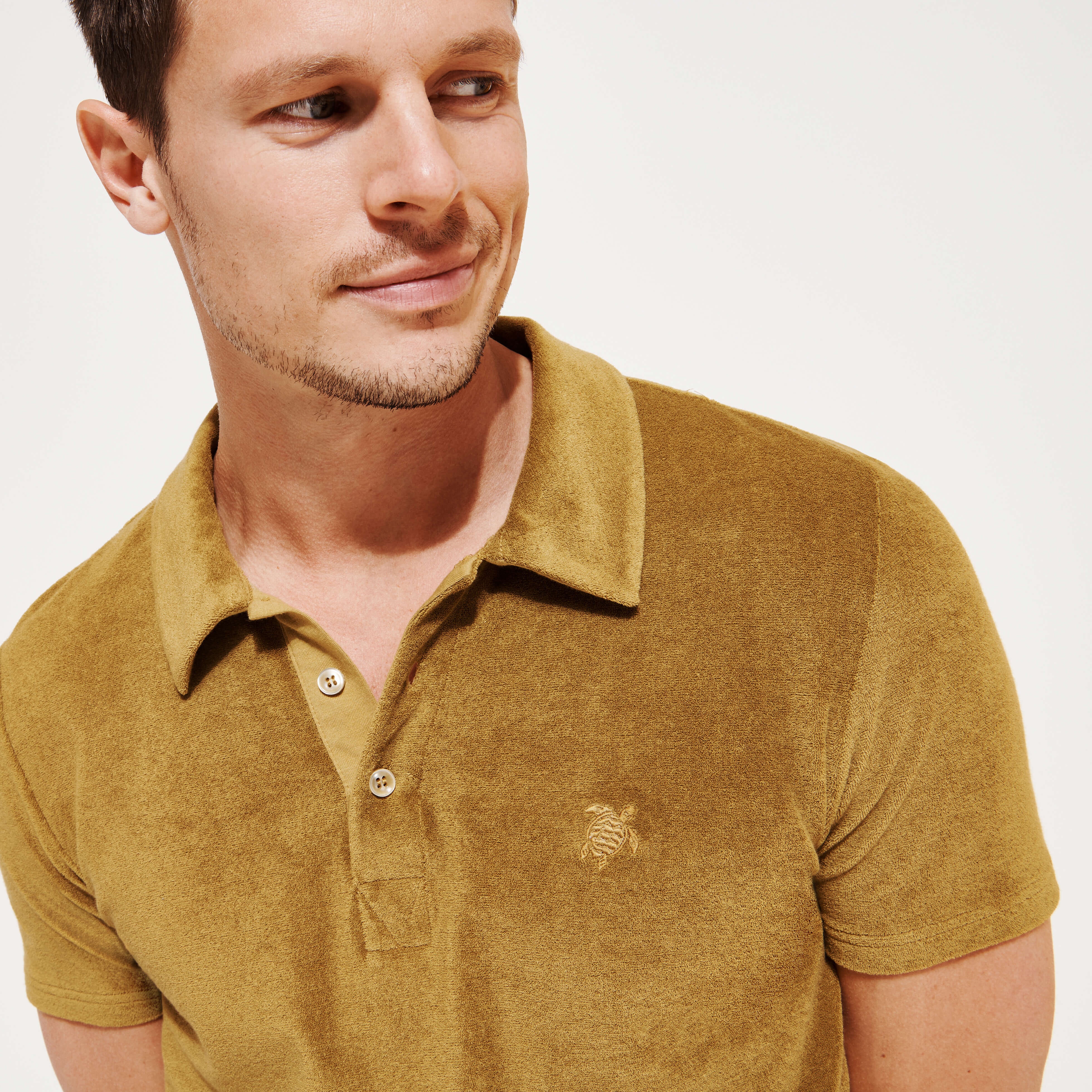 Men Jacquard Polo Solid - 4