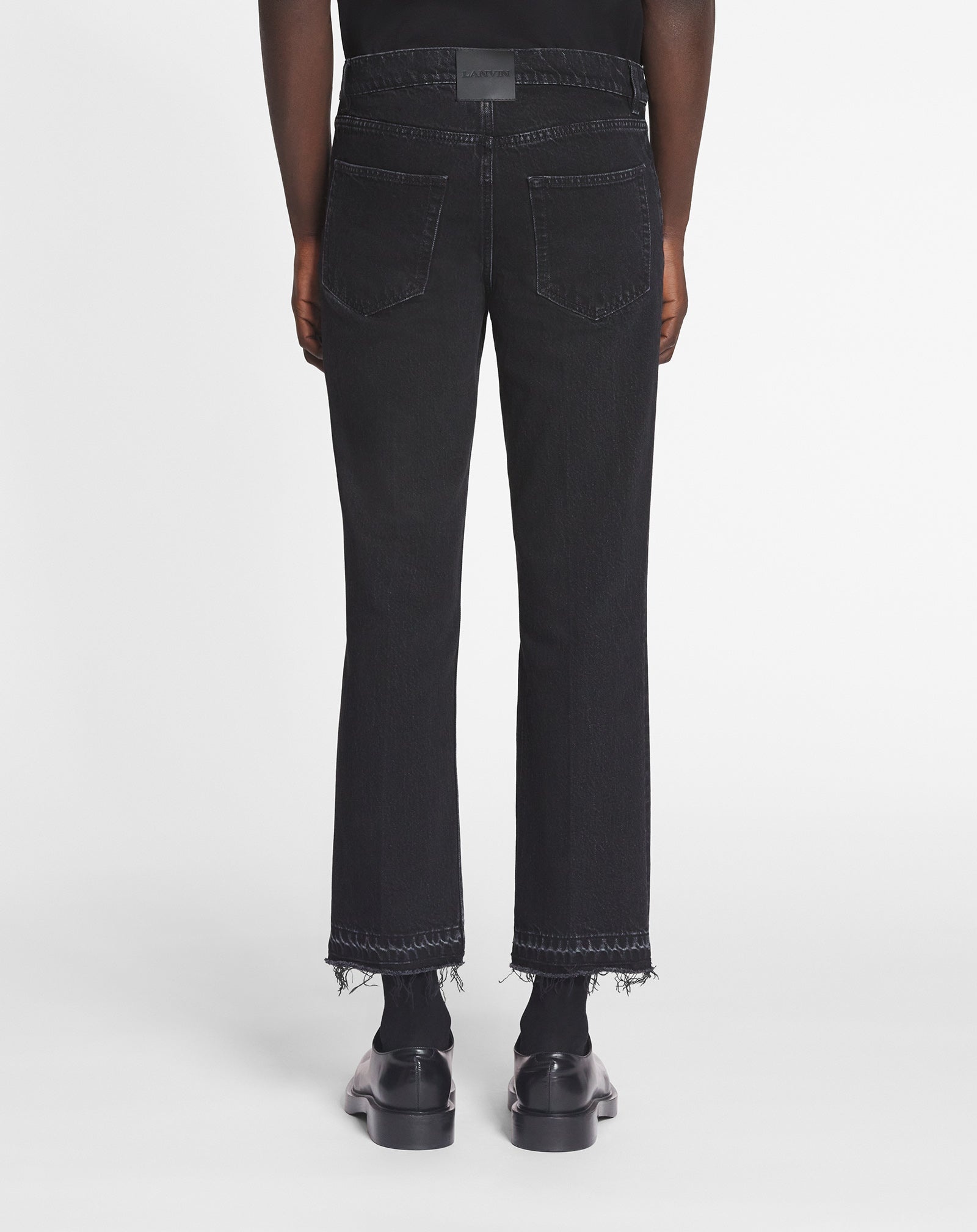 STRAIGHT 5-POCKET DENIM PANTS - 4