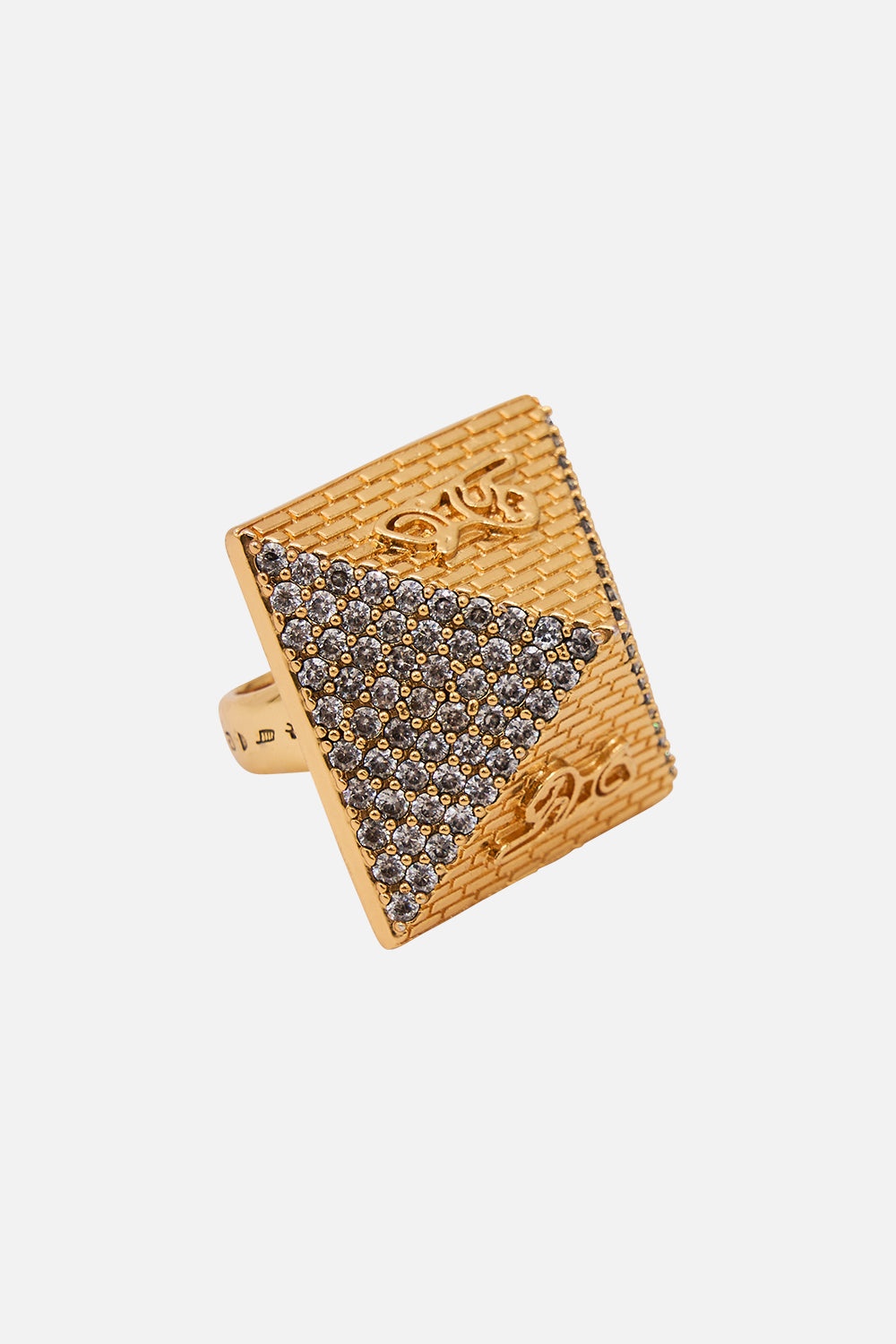 SACRED SYMBOLS PYRAMID RING - 1