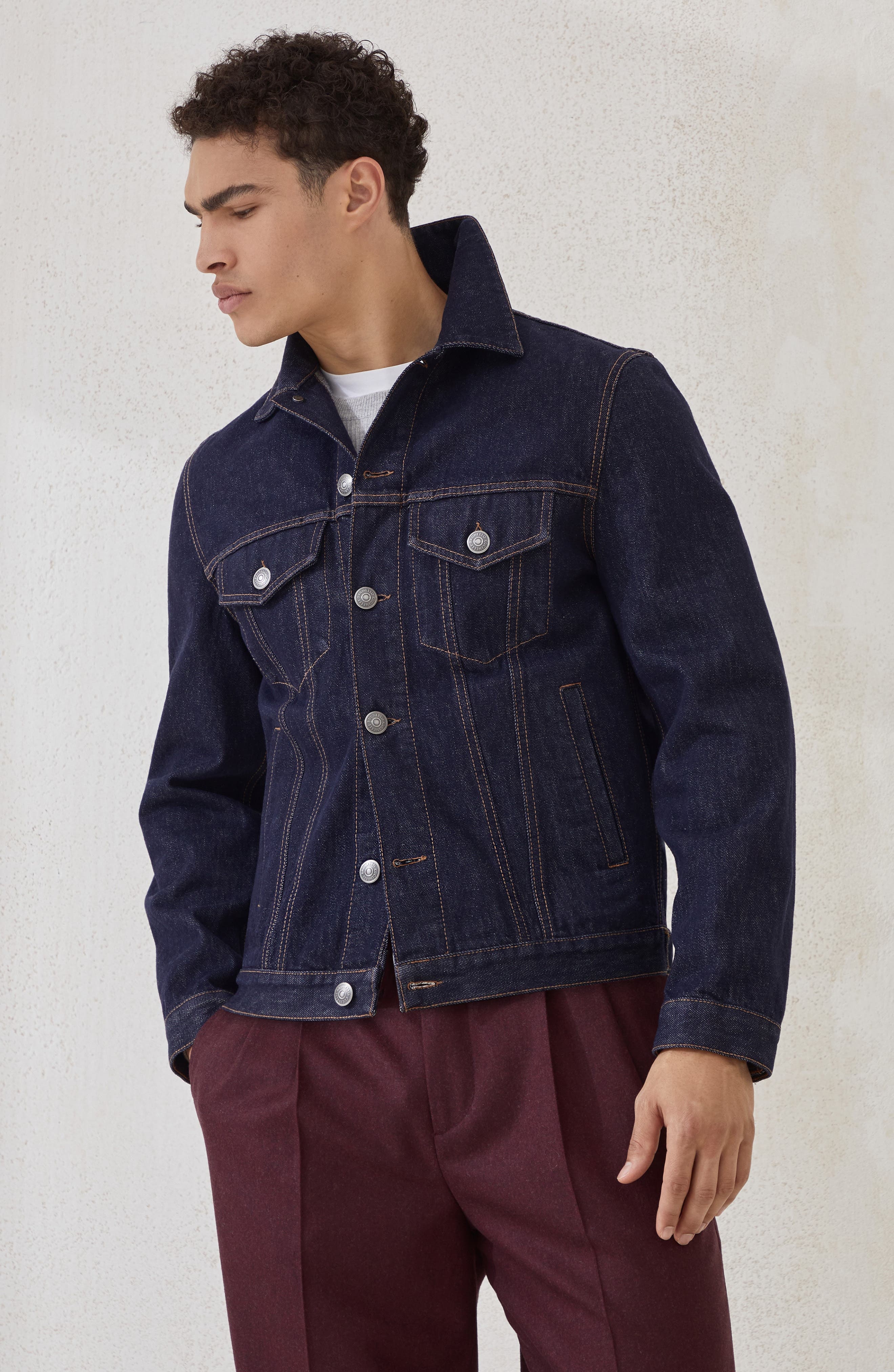 Brunello Cucinelli Four-pocket jacket in Dark Denim at Nordstrom - 2