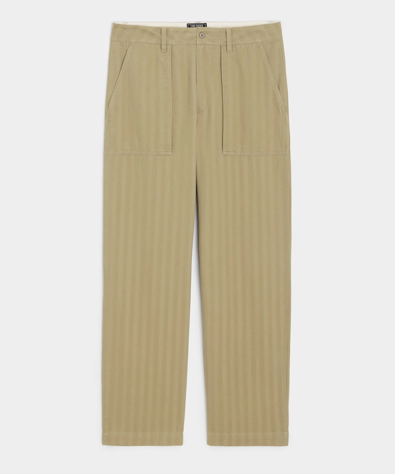 Relaxed Herringbone Twill Camp Pant - 1