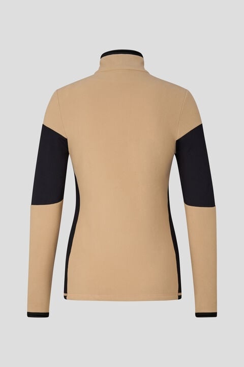 Becky Fleece first layer in Camel/Black - 2