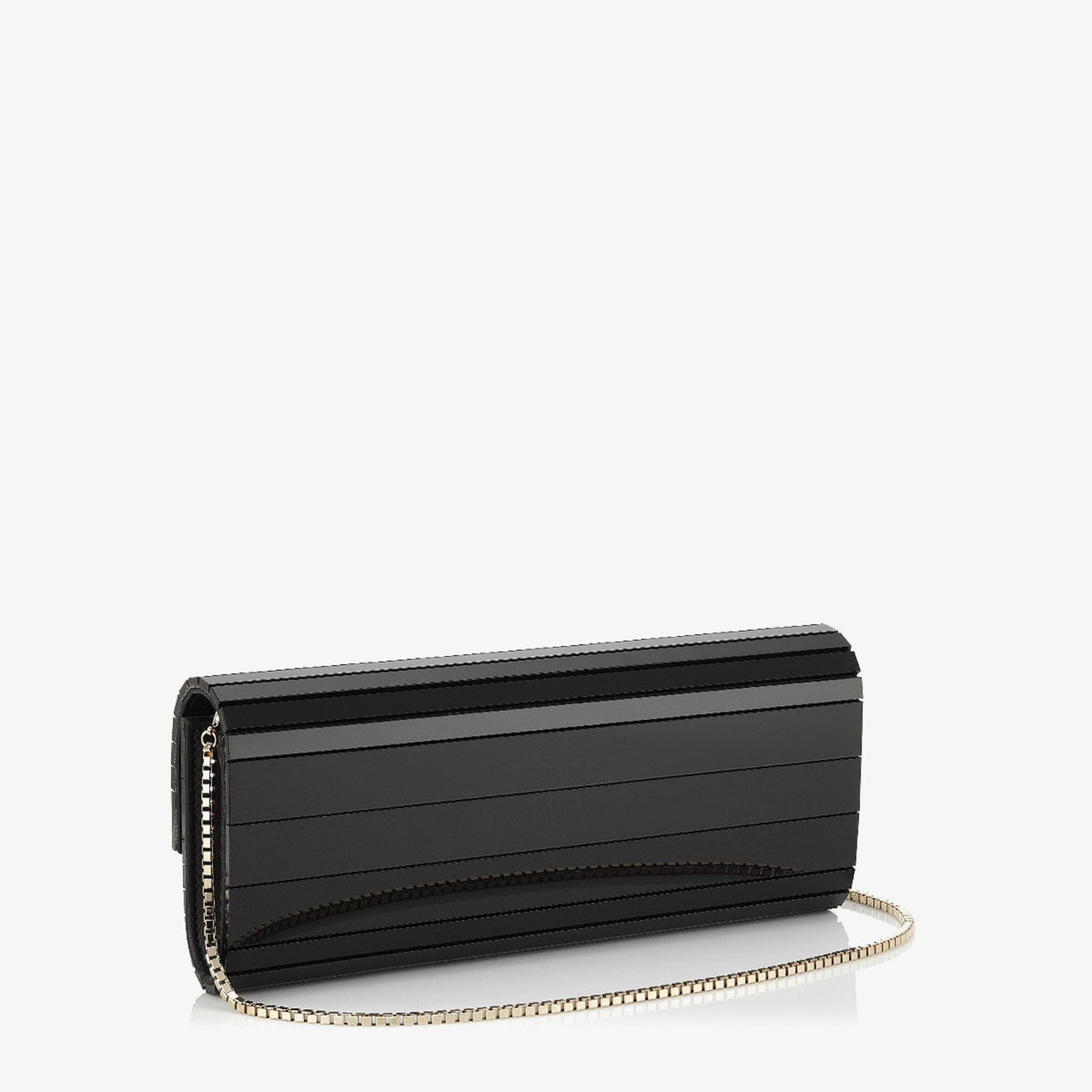 Sweetie
Black Acrylic Clutch Bag with Gold Chain Strap - 3