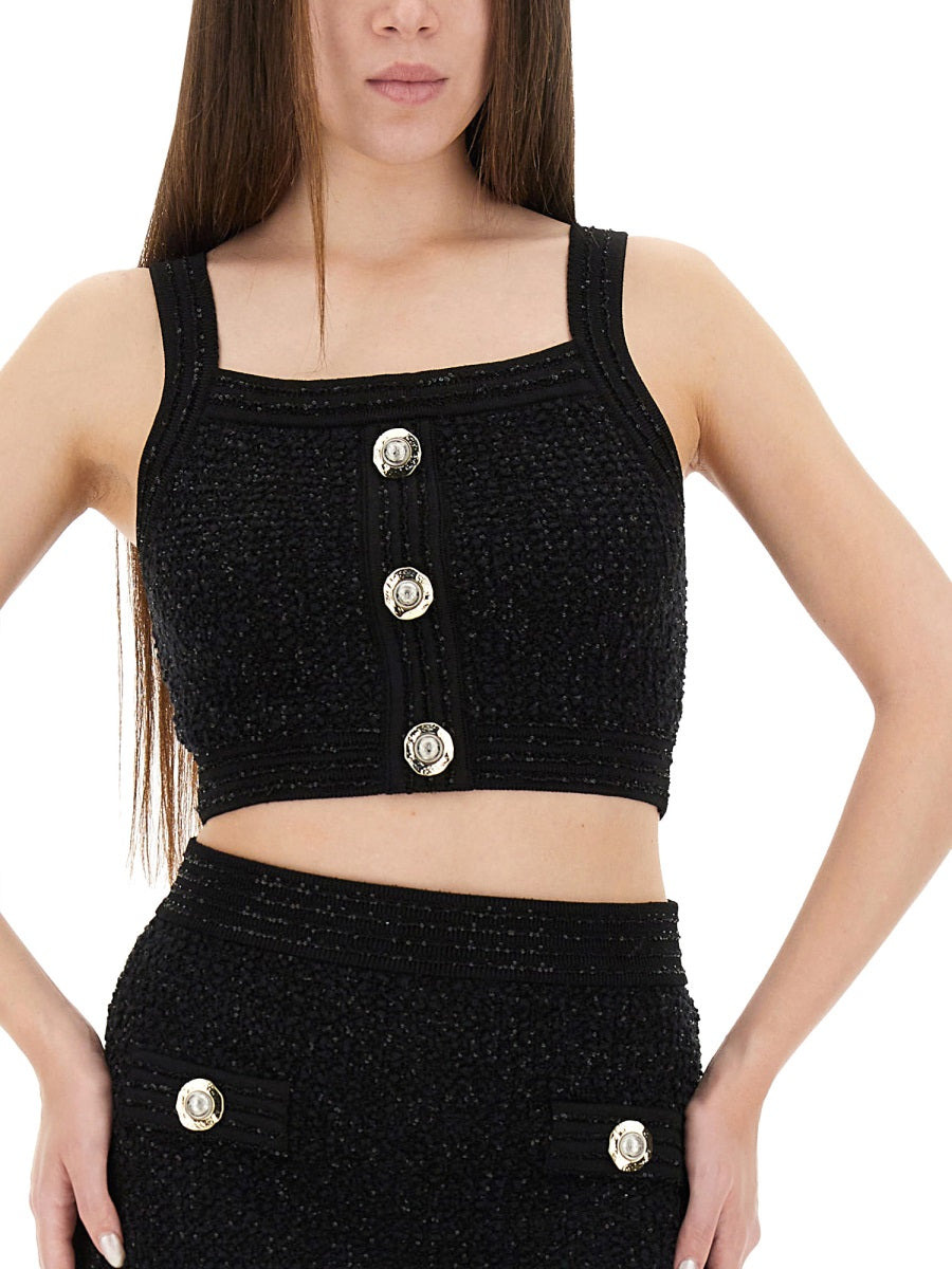 Tweed Crop Top - 4