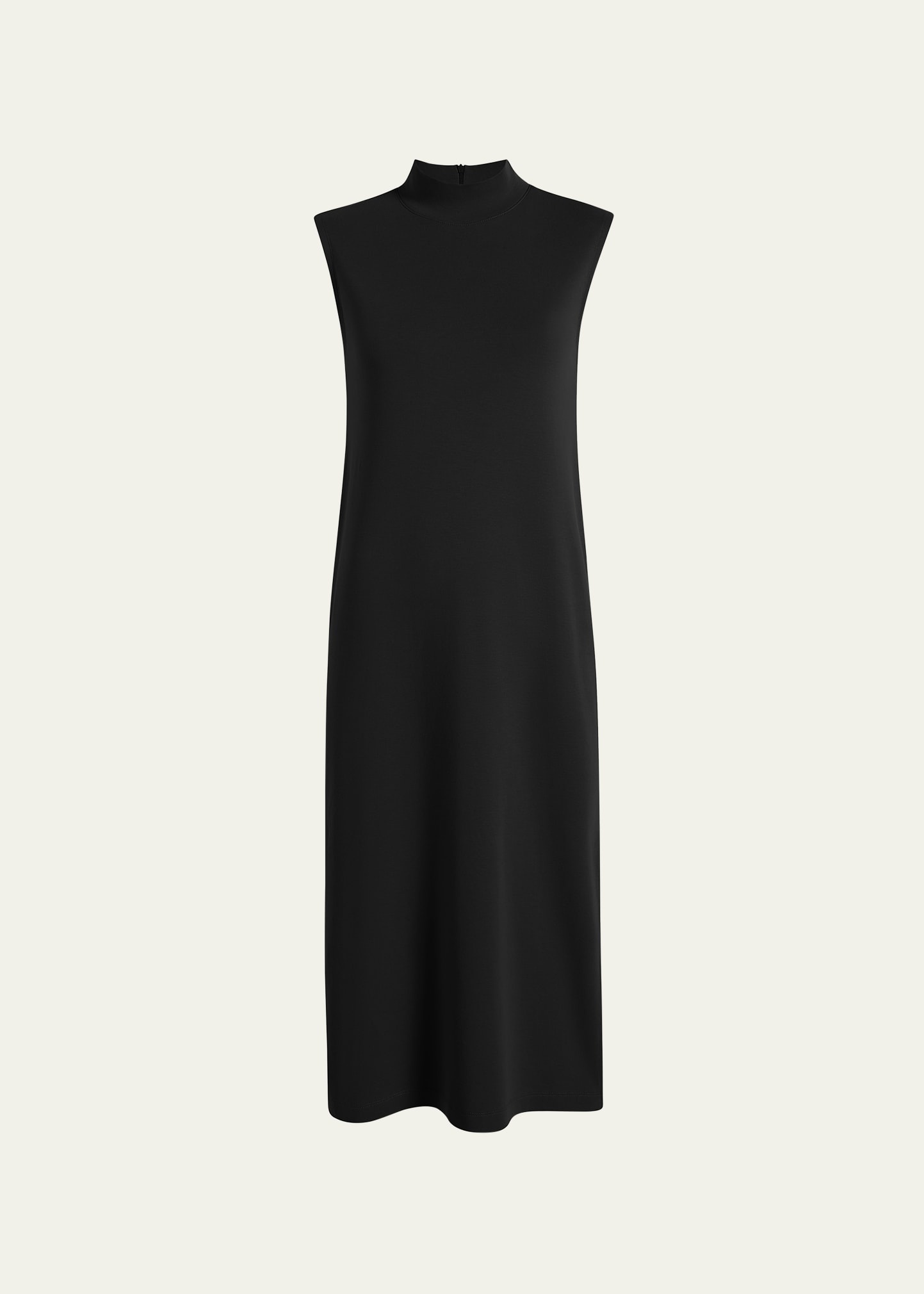 Luxe Seamed Organic Cotton Midi Dress - 1