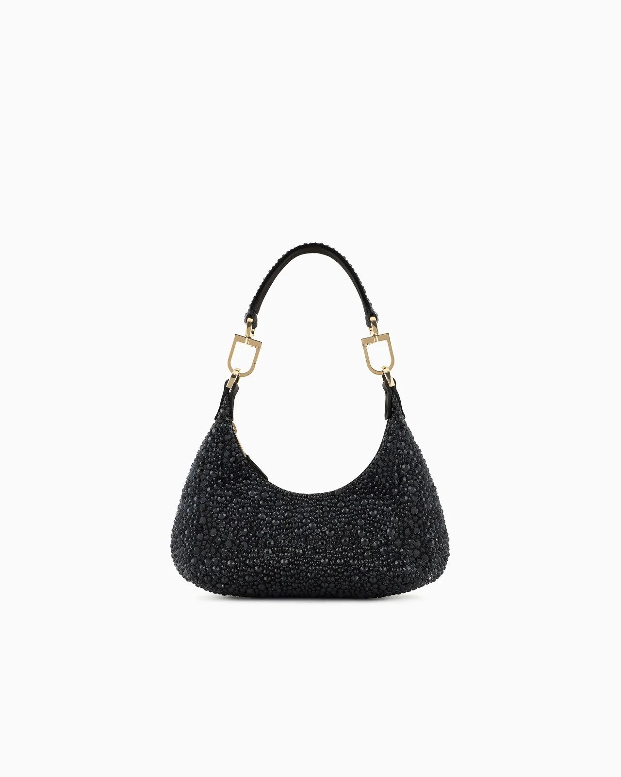 La Prima satin and rhinestone mini hobo bag - 1