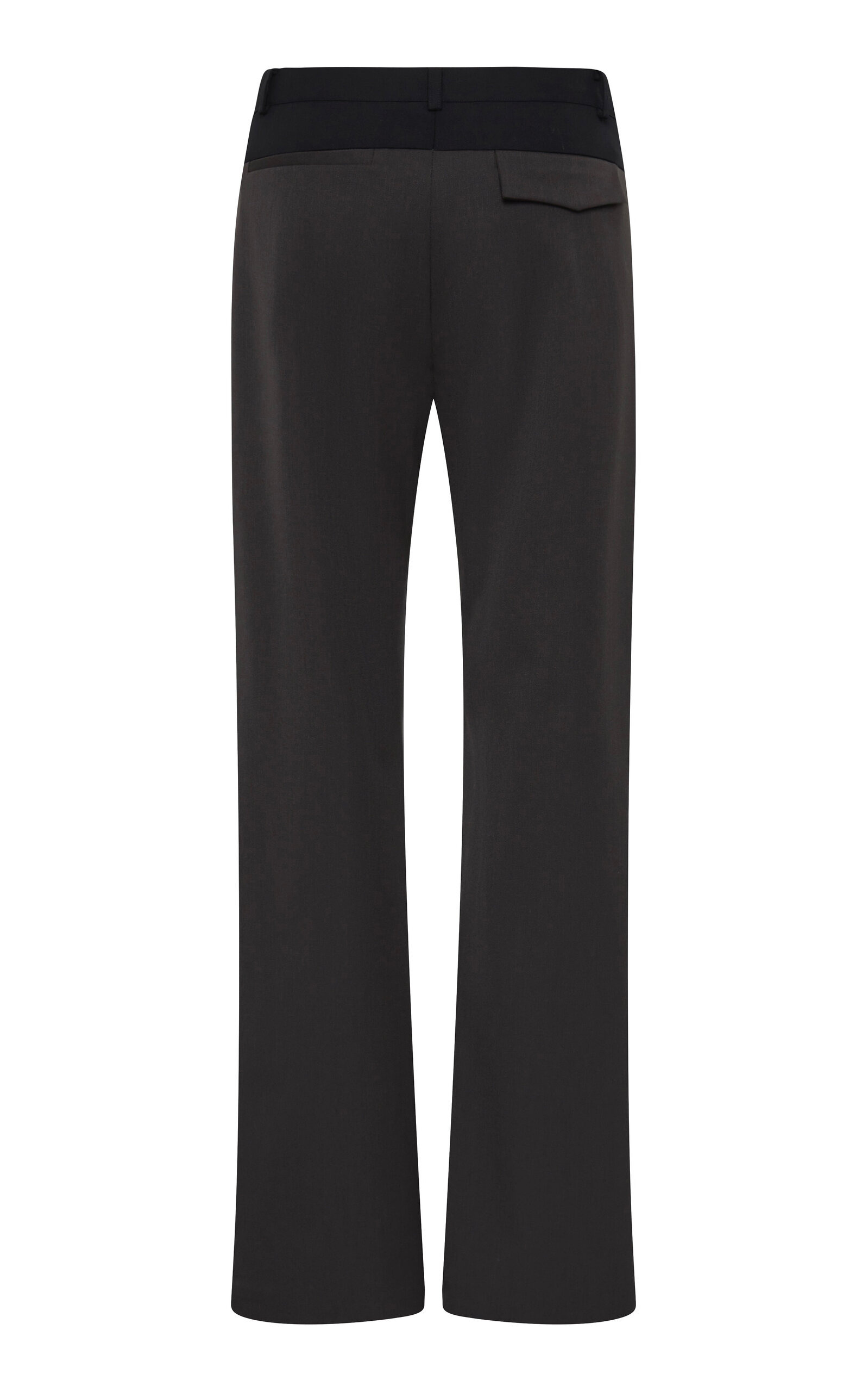 Splice Paneled Wool-Blend Pants green - 6