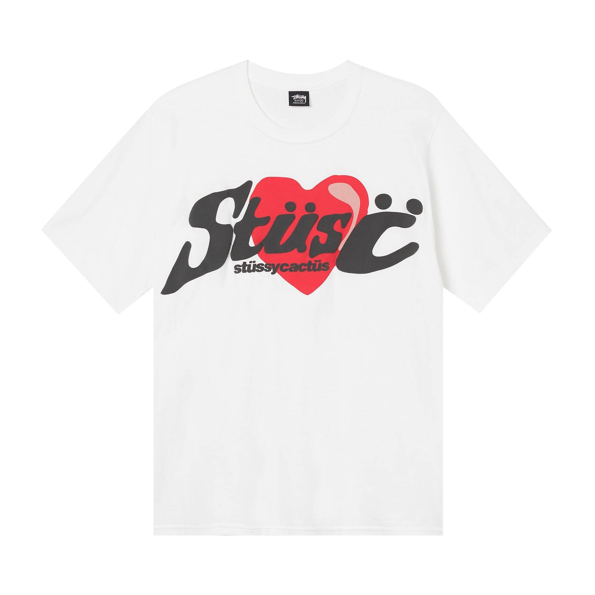 Stussy x Cactus Plant Flea Market Heart Tee 'White' - 1