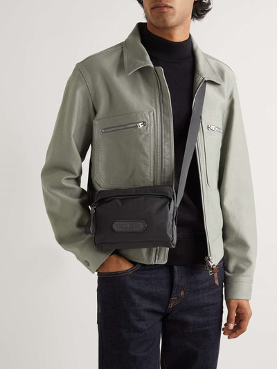 TOM FORD Leather-Trimmed Nylon Messenger Bag outlook