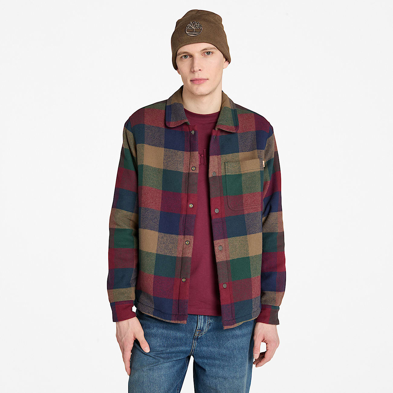 Men's High-Pile Lined Overshirt - 2