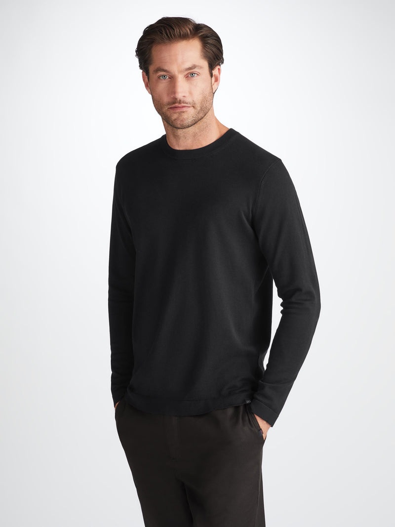 Men's Sweater Jacob Sea Island Cotton Black - 3