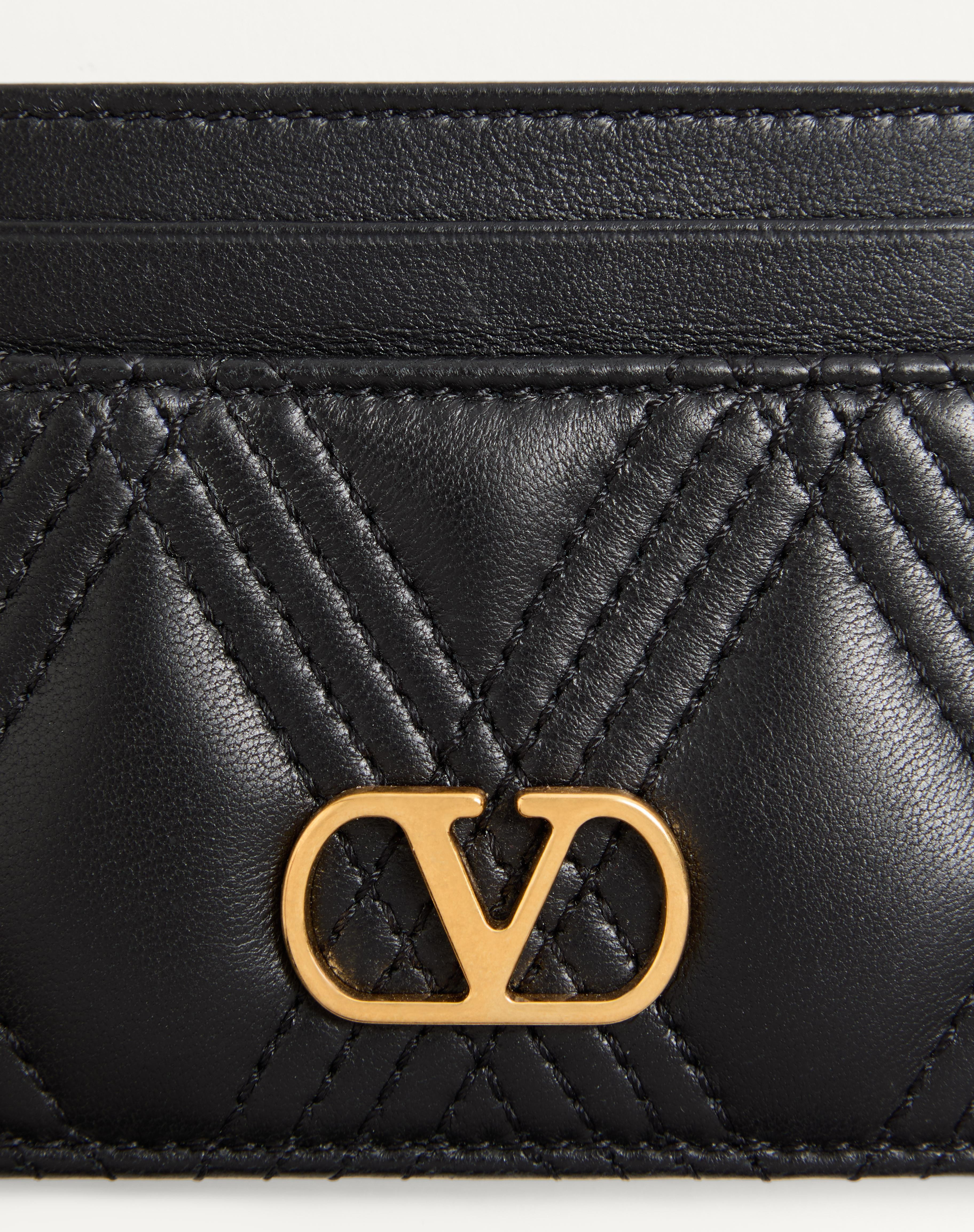 VALENTINO GARAVANI QUILTIE 67 CARDHOLDER IN QUILTED NAPPA LEATHER - 2