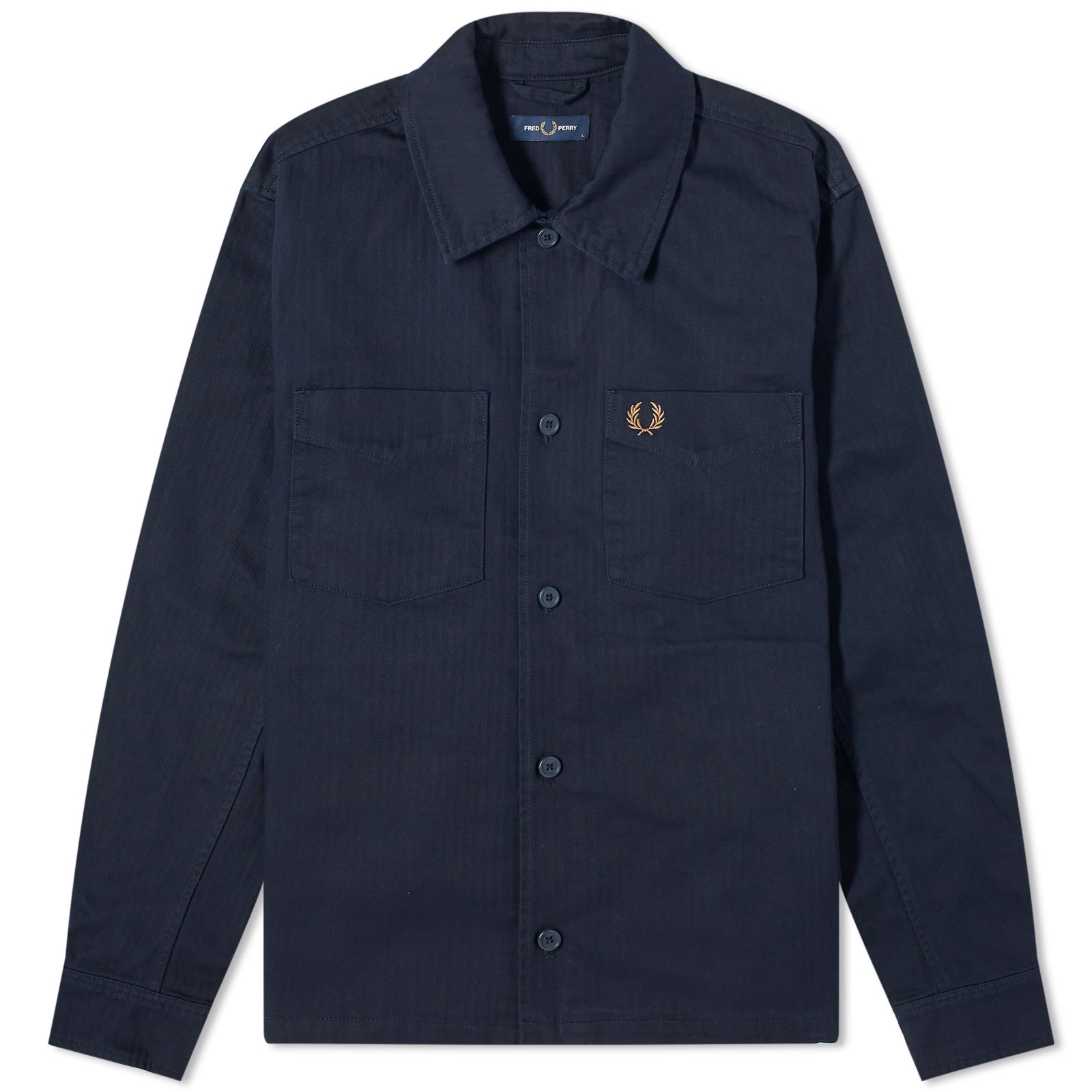 Fred Perry Herringbone Overshirt - 1