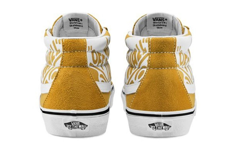 Vans 밴 SK8-Mid 조직 로고 '황색 백색' VN0A391FTY7 outlook
