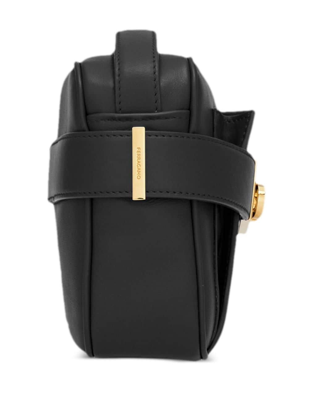 Gancini-buckle leather crossbody bag - 3