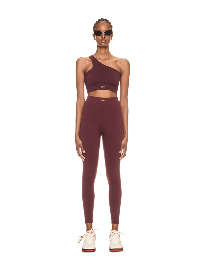 Off-White Off Stamp Seam Asymm Bra Fig Pureed Pump outlook