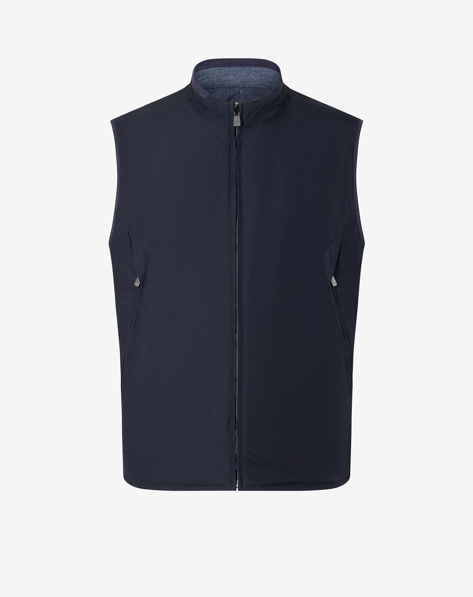 Reversible padded pale blue gilet - 6