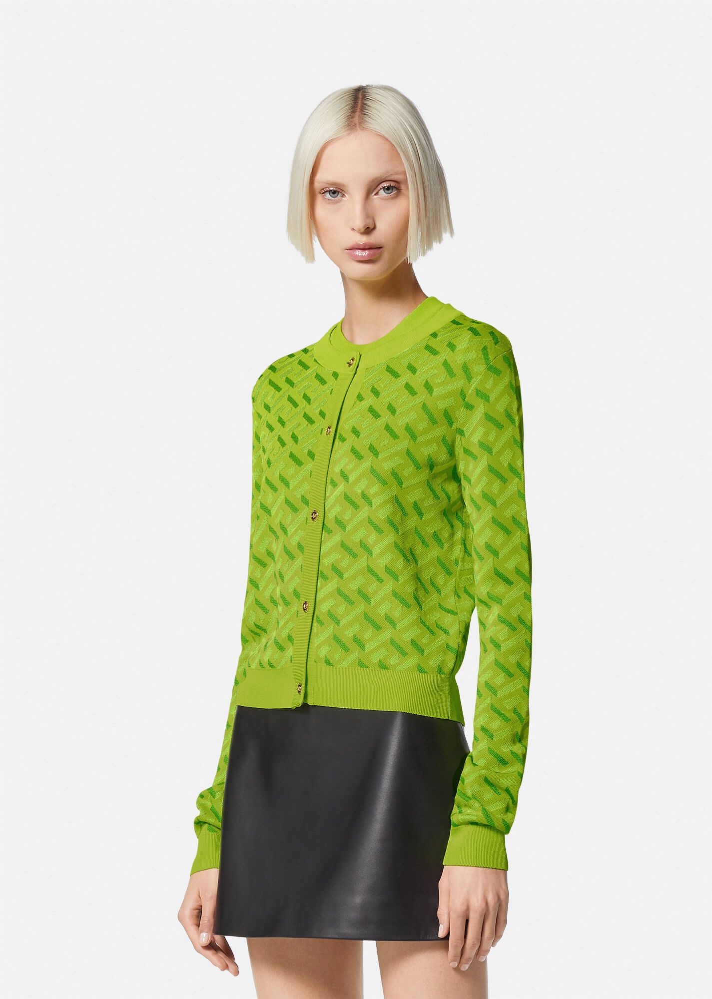 La Greca Jacquard Cardigan - 3