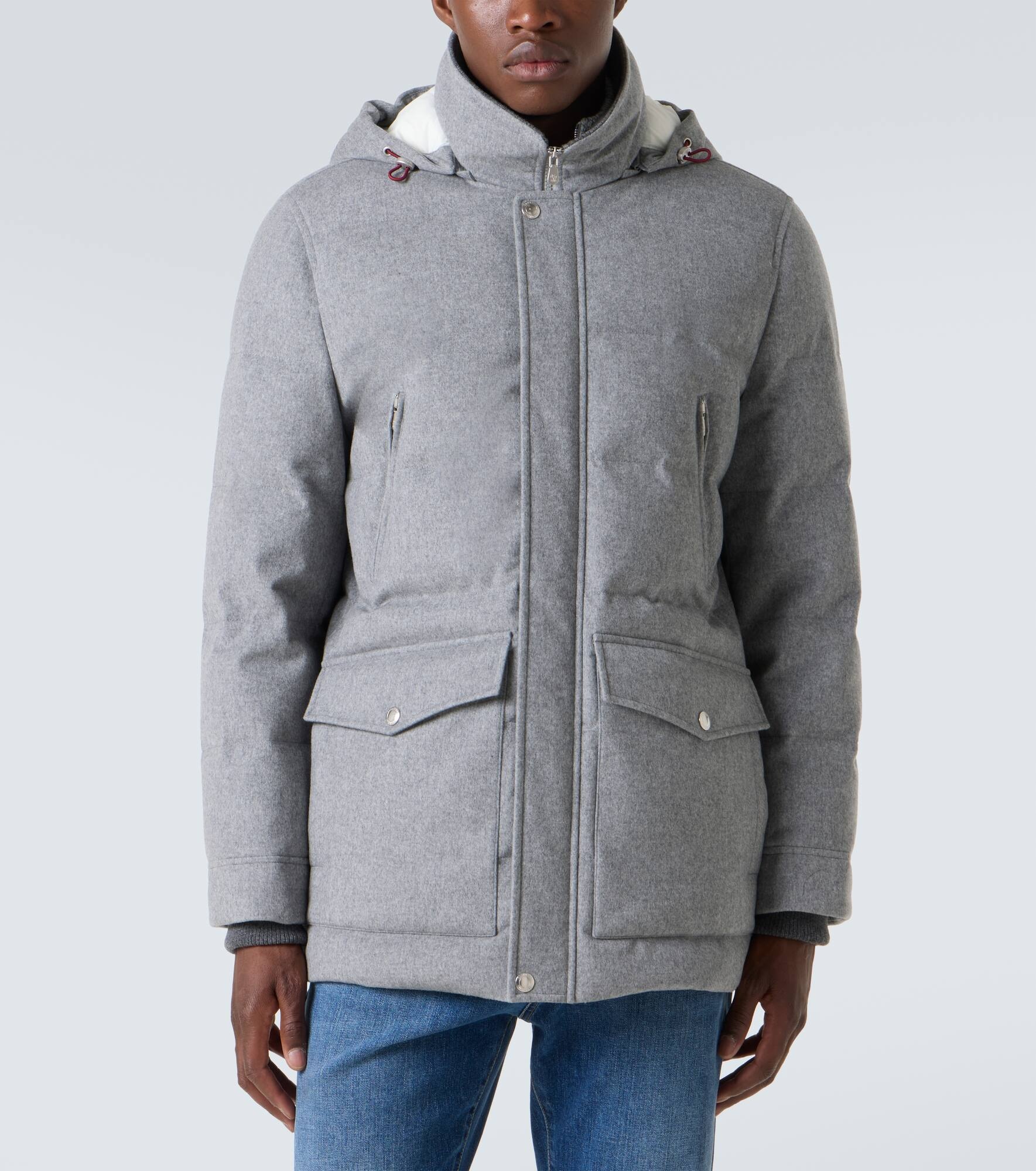 Padded wool jacket - 3