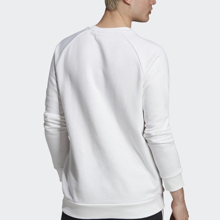 adidas originals Casual Sports Pullover Round Neck White ED6208 - 4