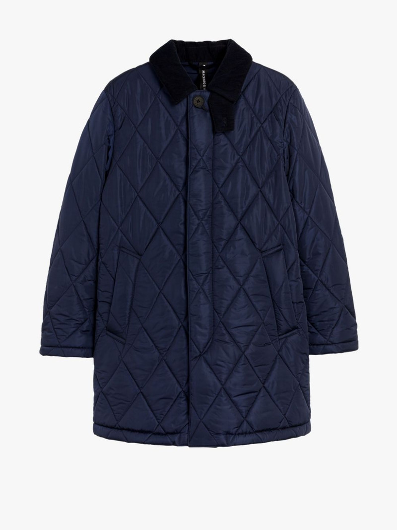 ANGLIA NAVY NYLON QUITLED COAT 1