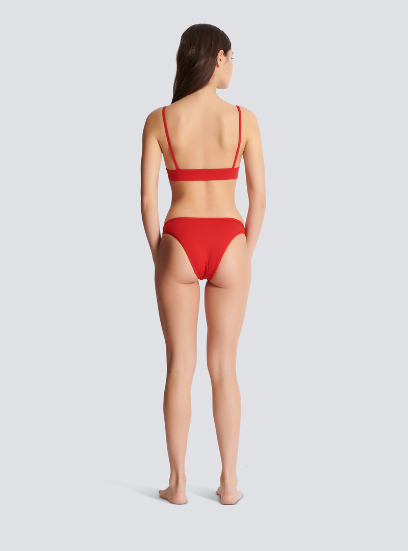 Rhinestoned triangle bikini 4