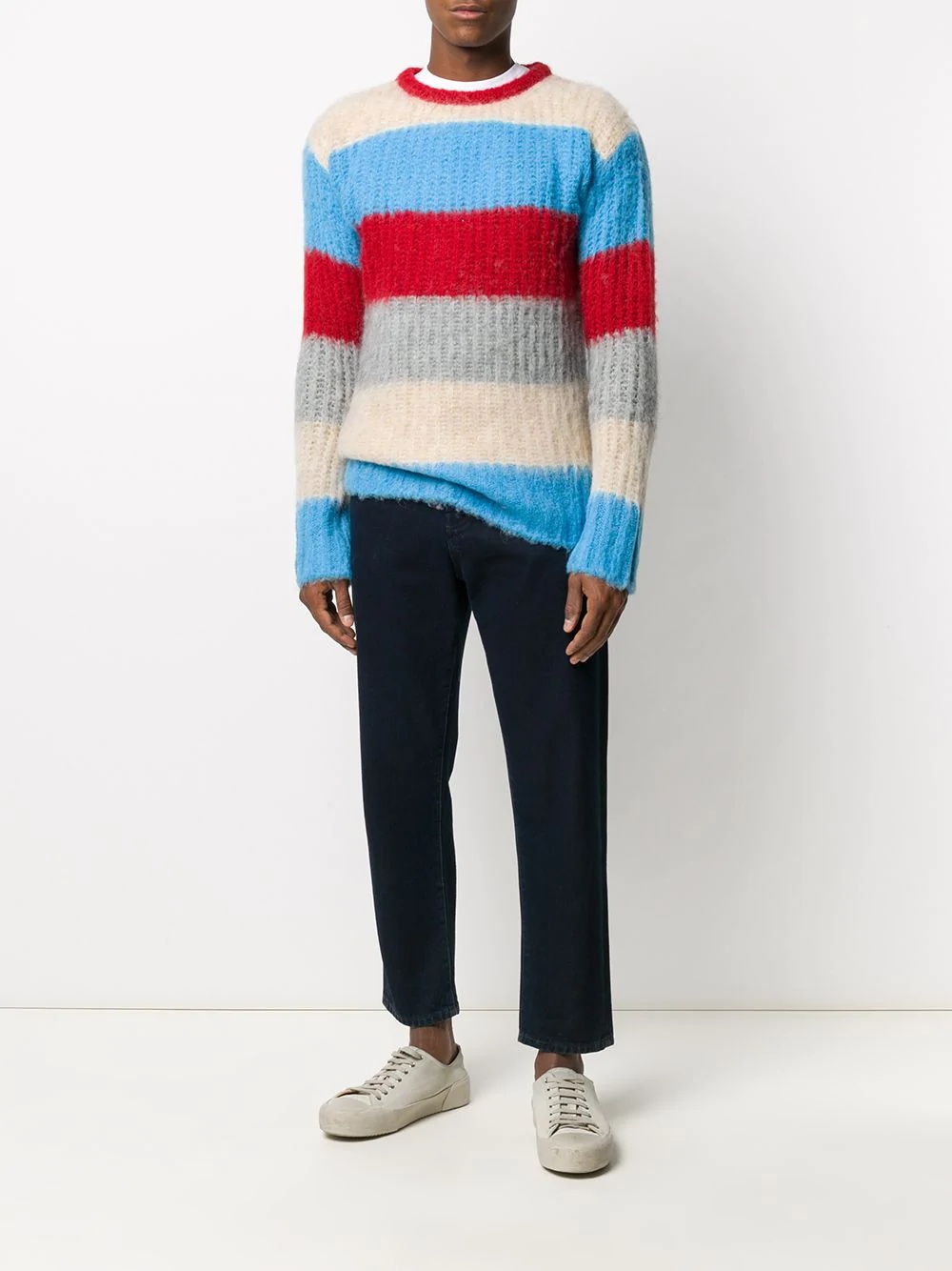 stripe knit jumper - 2