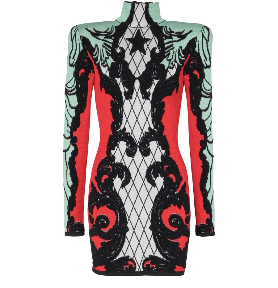 Baroque Jaquard Dress - 1