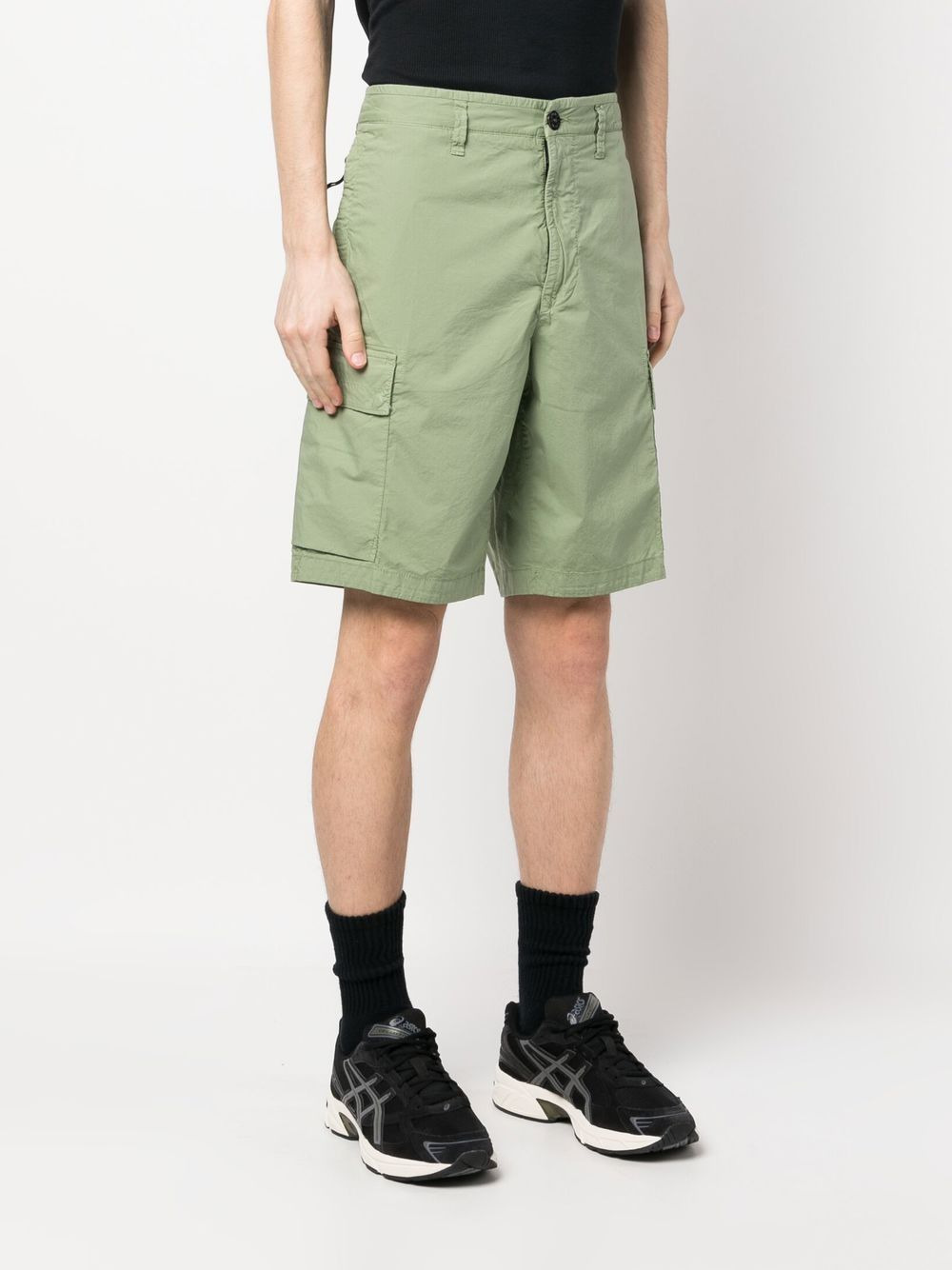 side logo-patch bermuda shorts - 3